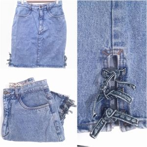 VTG Rio denim skirt 5 pockets SM